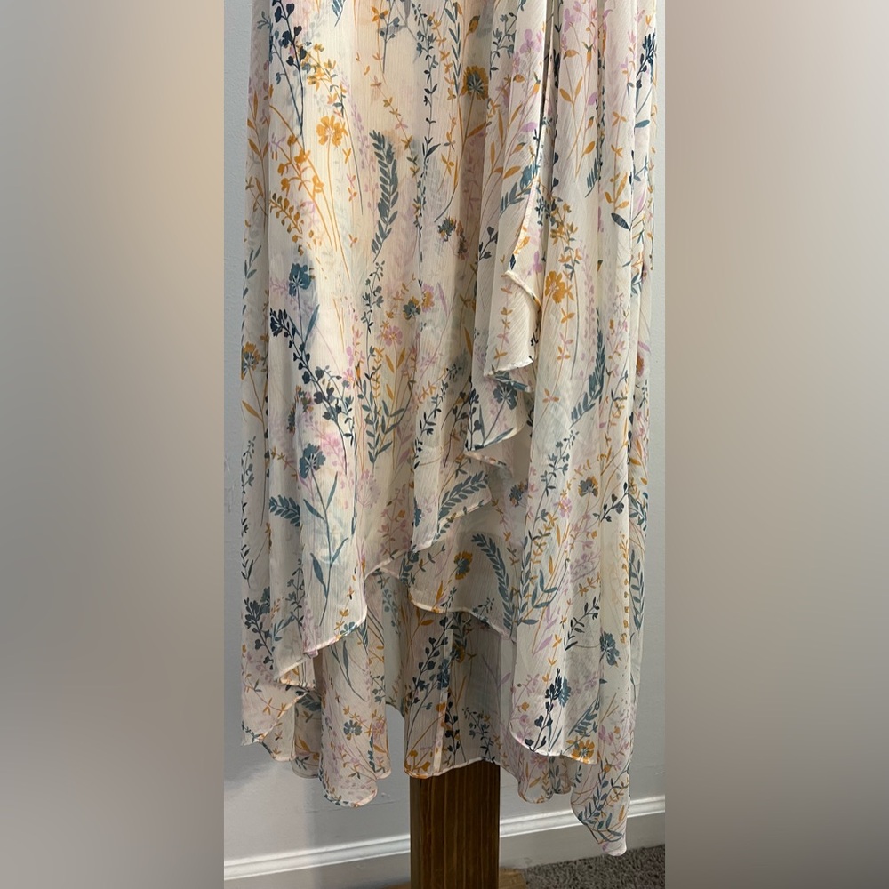 Calvin‎ Klein Floral Sleeveless Dress - Cream - Picture 2 of 6